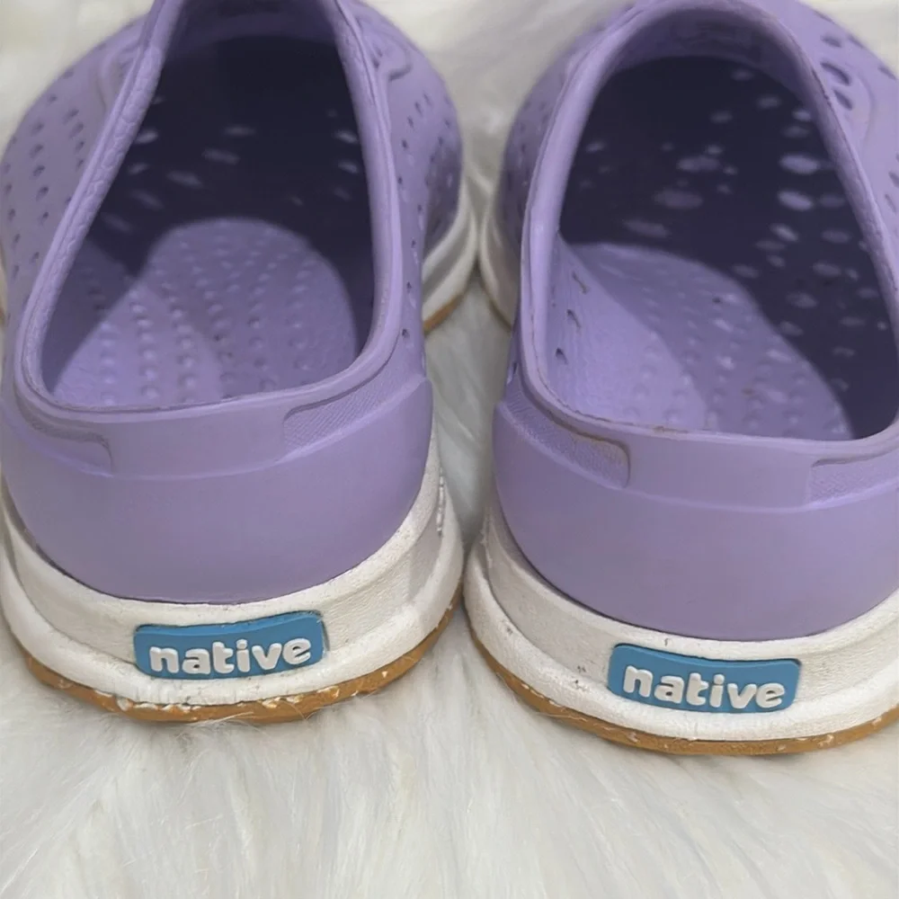 Native Baby Girls Lavender Slip on Shoes
